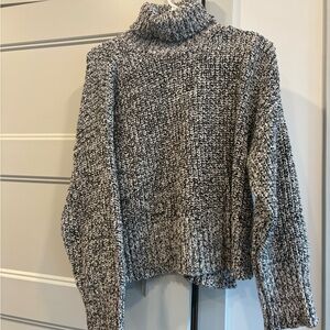 Cozy Black and White Knit Madewell Sweater